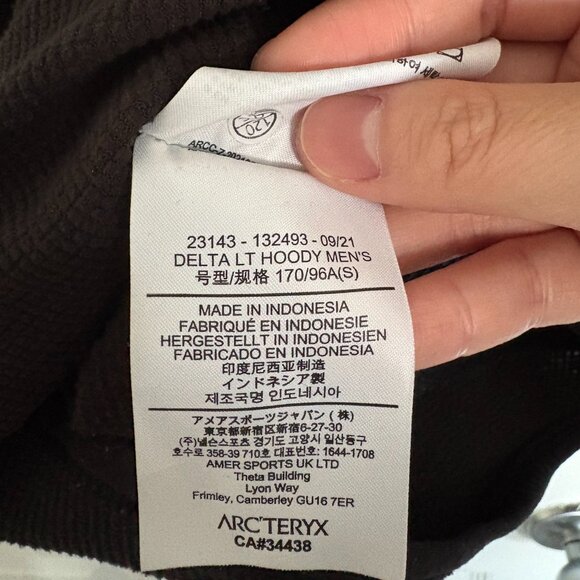 Arc'teryx Delta LT Hoody MENS - Size S - black - Picture 5 of 5